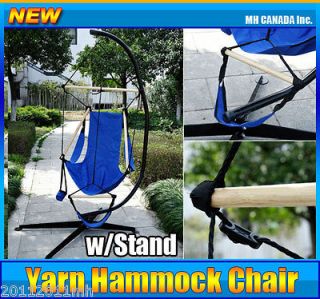  Yarn Hammock Chair and Stand Air Swing Relaxing Chair Recliner New