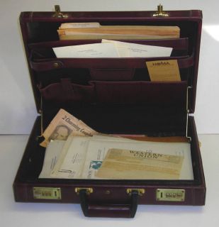 Leather Briefcase & Letters Of Harry S. Truman Personal Secretary 