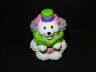 Fisher Price Little People Circus Poodle Dog with Hat ~ HTF