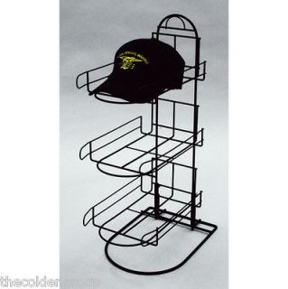   Tier Wire Baseball Cap Counter Display Rack Holds 8 10 Hats Per Pocket