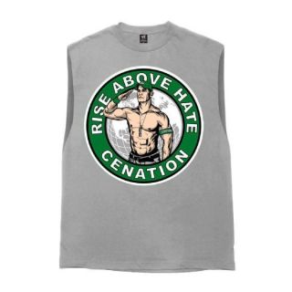   RISE ABOVE HATE Cut Off Sleeveless WWE Authentic Official T Shirt NEW
