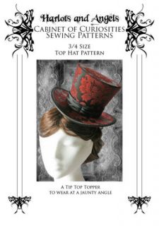 size Buckram Victorian Top Hat Sewing Pattern