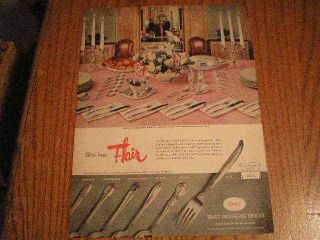 1956 1847 Rogers Bros Silverware Large Ad Flair Pattern