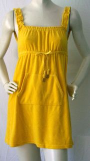Juicy Couture NWT & Genuine Ruched Strap Empire Towelling Beach Dress 