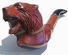New Briar HAND CARVED Tobacco Smoking Pipe/Pipes Grizzly BEAR #2