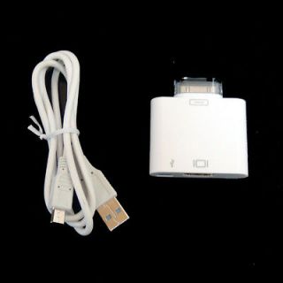 Dock HDMI adapter AV Video to HDTV USB Charger Cable For iPad2 3 