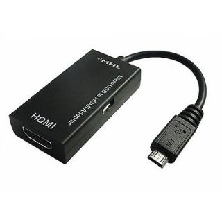 MHL TO HDMI HD TV CABLE ADAPTOR FOR SAMSUNG GALAXY S2   HTC SENSATION 