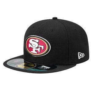   49ers New Era On Field Sideline Cap 5950 59Fifty Black Fitted Hat