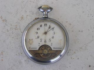 Antique Old HEBDOMAS 8 Days Swiss Pocket Watch. 1900s.