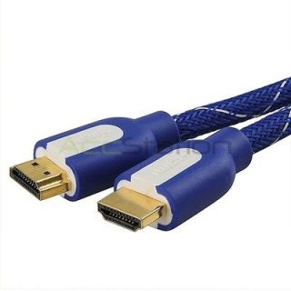   Gold Premium 1.4 15ft 4.6m HDMI Cable For PS3 HDTV LED TV 2160P Blue