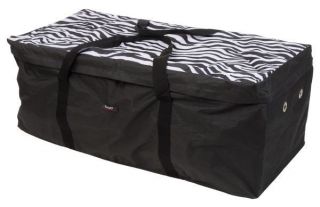 Hay Bale Bag Protector Carrier Tote Travel Waterproof Zebra Black 