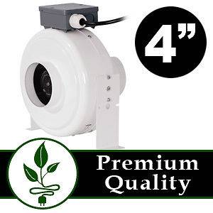   Duct Fan Blower Hydroponic Grow Room Air Vent Exhaust 190 CMF 2910 RPM