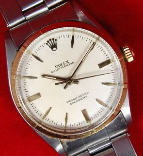 VINTAGE SWISS MADE ROLEX WATCH MODEL 6565 Oyster perpetual Gold 