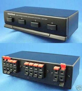 Radioshack 4 Way Speaker Selector Switch Box   40 244