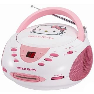 Hello Kitty KT2024A Stereo CD Boombox with AM/FM Radio