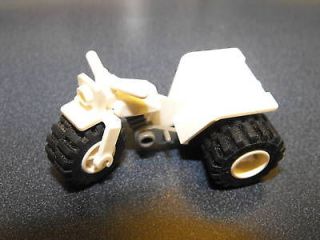 Lego White Minifigure Motorcycle 3 Wheel Trike Type