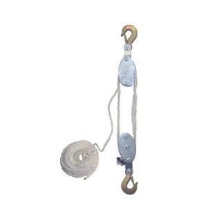 4000 LB CAP HAND ROPE BLOCK AND TACKLE PULLEY SYSTEM