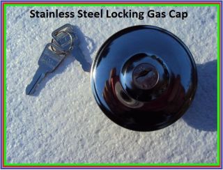 Stainless Steel Locking Gas Cap Hot Rod Rat Rod Streetrod Chevy Ford 
