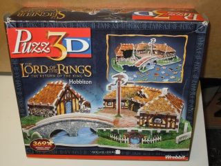 Wrebbit PUZZ 3D The Lord of The Rings Hobbiton 3 Dimensional Puzzle 