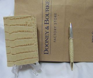 New Dooney Bourke DB Croc Planner Journal Notebook Swarovski crystal 