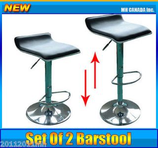 Set of 2 Barstool Kitchen Chair Pub Swivel Bar Stool PU 3432 New