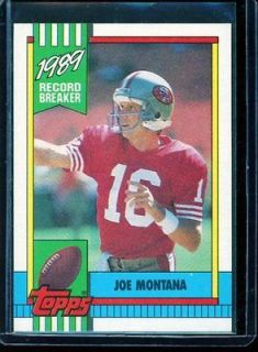 joe montana topps 1989 record breaker in Sports Mem, Cards & Fan Shop 