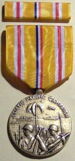 WW II Asiatic Pacific Campaign Military Medal w/RIBBON