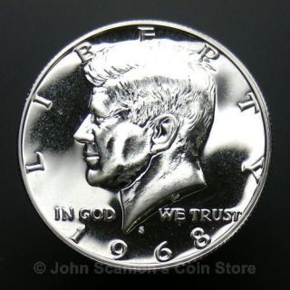 1968 S Kennedy Half Dollar 40% Silver   Gem Proof