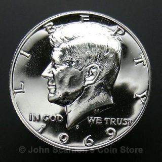 1969 S Kennedy Half Dollar 40% Silver   Gem Proof
