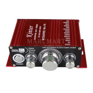 Mini Hi Fi Stereo  Power Amplifier AMP 12V 2 CH AMP