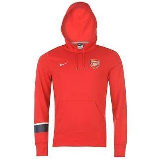 Mens Nike Arsenal Hoody Hooded Top   Size S M L XL   Red