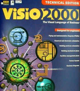 Visio 2000 Technical Edition 2 D CAD Drawing #4247 Reads AutoCad DWG 