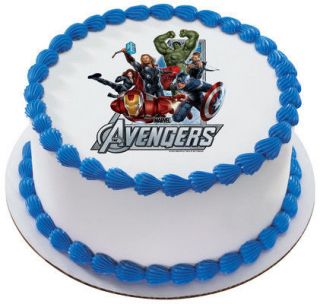 Avengers Assemble Edible Cake OR Cupcake Toppers Decoration by DecoPac