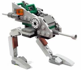 Lego Star Wars kits Walker (8014), BARC (7913), Snow (8084), Cannon 