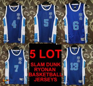   DUNK RYONAN Basketball Jerseys Anime Cosplay Costume Athletic Apparel