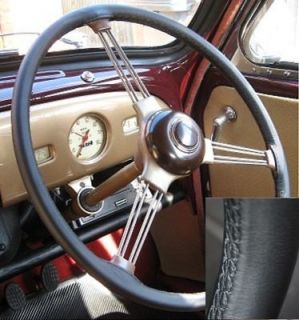 LEATHER STEERING WHEEL COVER FOR TRIUMPH TR3 1955 1962