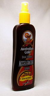   NEW Australian Gold Accelerator SPRAY Indoor Tanning Bed Lotion