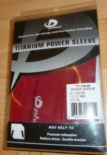 Authentic Phiten Titanium Power Sleeves  Brand New Pair   Sport / Arm 