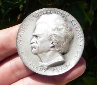 Medallic Art Mark Twain Huck Finn .999 Silver Bullion Round   2 Troy 