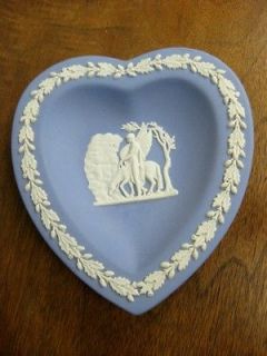 VTG WEDGWOOD ENGLAND Porcelain Jasperware Heart Shaped Dish Numbered