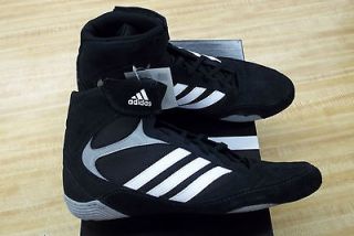 Adidas Pretereo 2 Black/White/Grey Wrestling Shoes   Many Sizes   NEW 