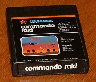 COMMANDO RAID for Atari 2600    (U.S. Games, 1982)    Nr Mint