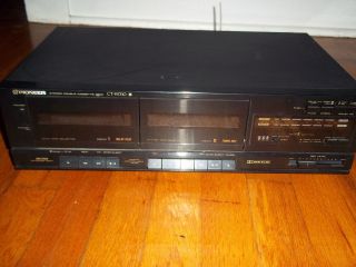 Pioneer CT W310 Stereo Double Cassette Deck in good condition