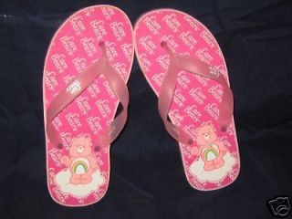 Care Bear womens pink flip flops Cheer size S 5 6 NWT
