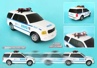   New York City Police Dept SUV Motorized Lights Siren & Sound 12 inches