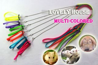 Adjustable Ferret Harness/Baby Rabbit/Hamster Rat Mouse Leash Lead 