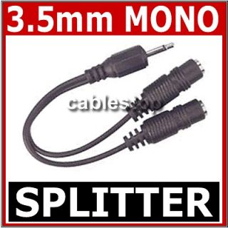   Male Jack to 2 Female Audio Headphone Splitter Cable Adapter 0.2m