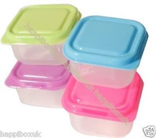   Plastic Storage Boxes Baby Food Harb Spices Pots Tubs Container Box