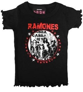   Ramones Kids Black Babydoll Baby Doll Toddler T Shirt Children Punk
