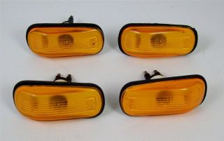 Vtg Lot 4 Used Saab Automobile Car Amber Sidelights Gaskets and Bulb 